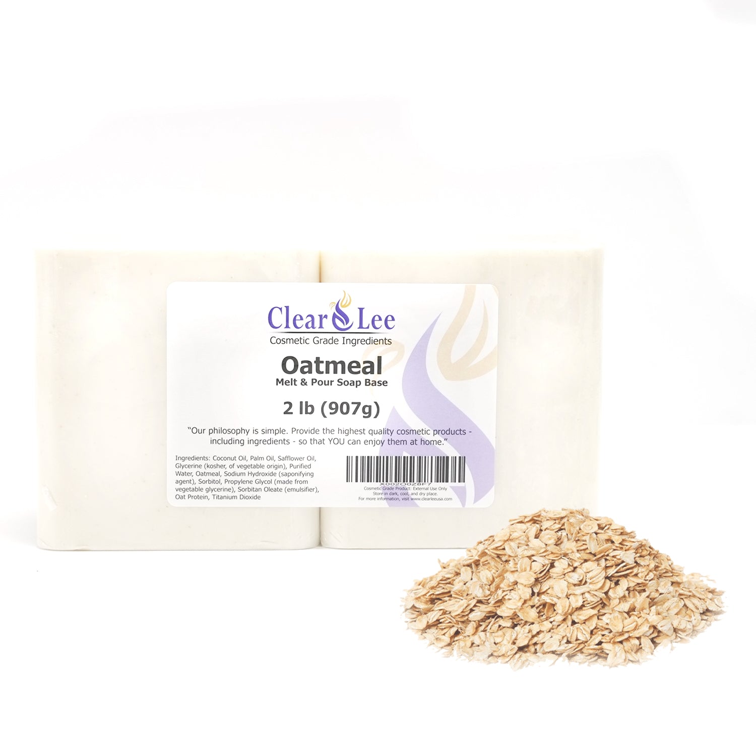 2,4,5,10,25 LB - Oatmeal Soap Base by Velona