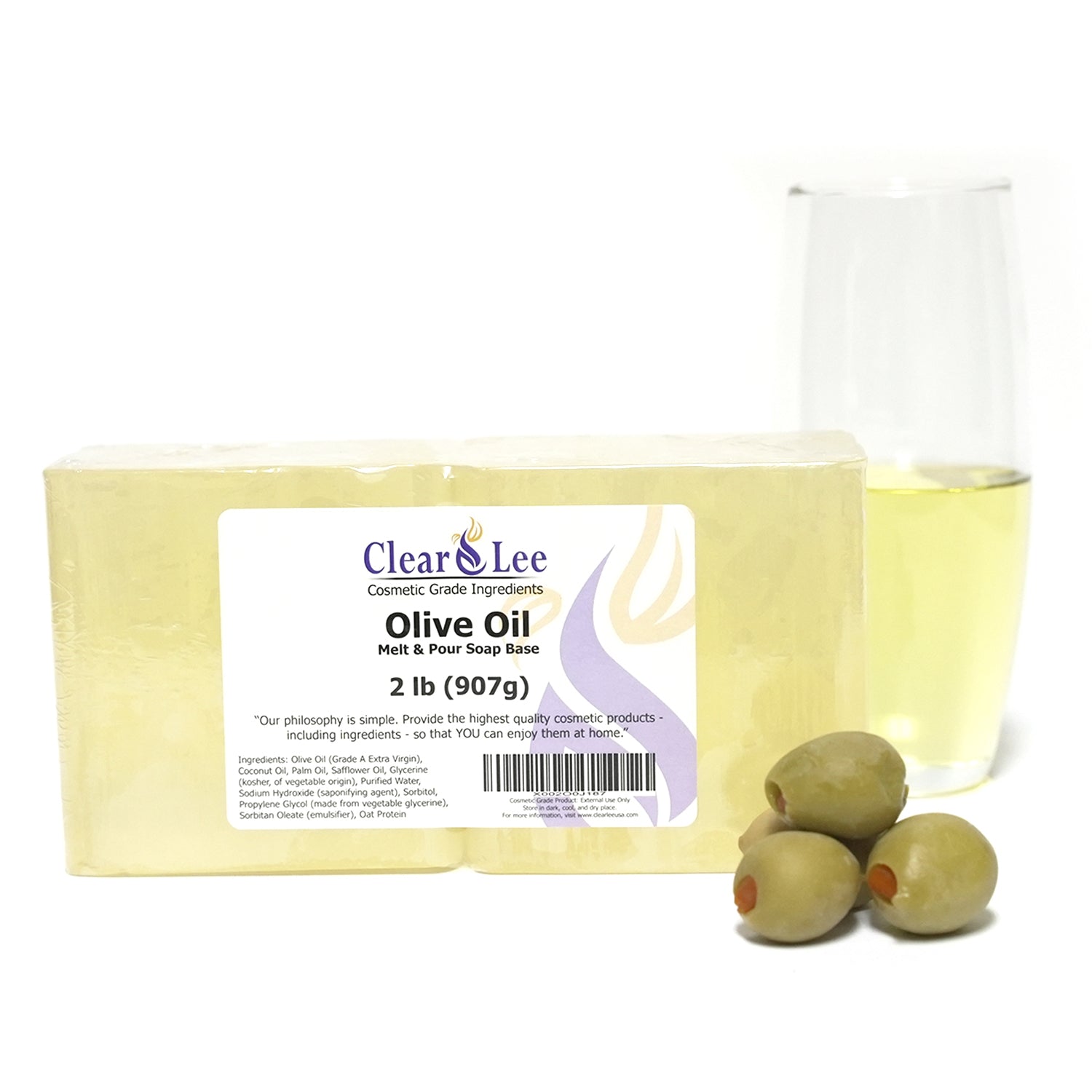 ClearLee Shea Butter Melt and Pour Soap Base Cosmetic Grade Natural Bar  2lb, नैचुरल साबुन का बेस - Esupli.Com, Hyderabad